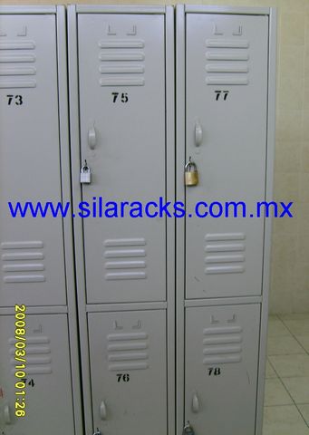 LOCKERS 2 PUERTAS DE 30X30X180CM BEIGE